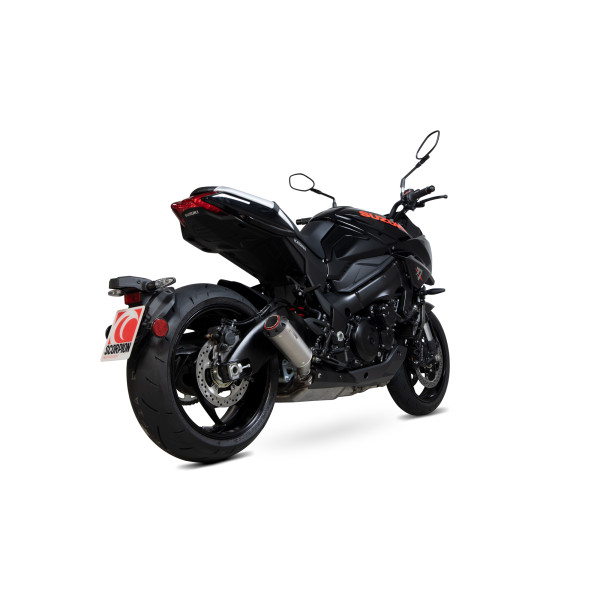 Scorpion Exhaust Suzuki GSX-S 1000 Katana 2019 - 2021 Red Power Slip-on Titanium Sleeve